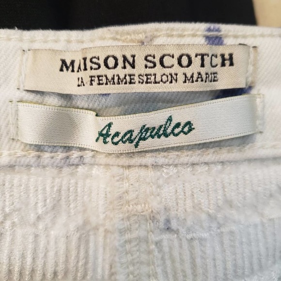 Boho Maison Scotch Acapulco embroidered raw hem denim shorts - Picture 6 of 9